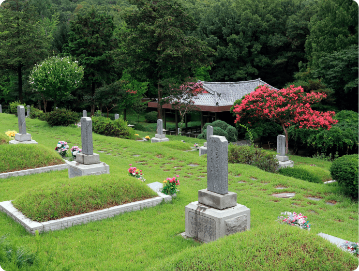 봉안당, 수목장, 공원묘지 안내
